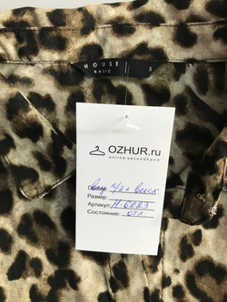 Платье House с анималистическим принтом, маркировка S, визуально 44 размер