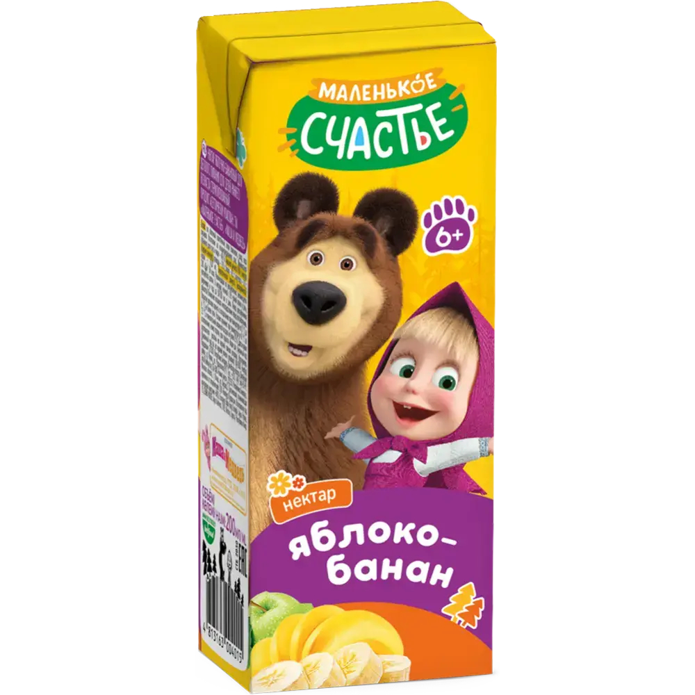 Нектар Маша и Медведь Яблоко-Банан 200мл