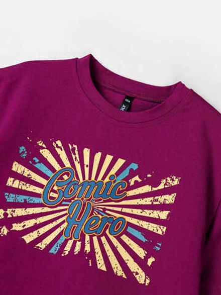 Футболка оверсайз "Слива" с принтом