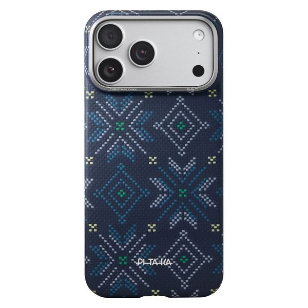 Чехол Pitaka Edge Case для iPhone 17 Pro, Синий | Navy