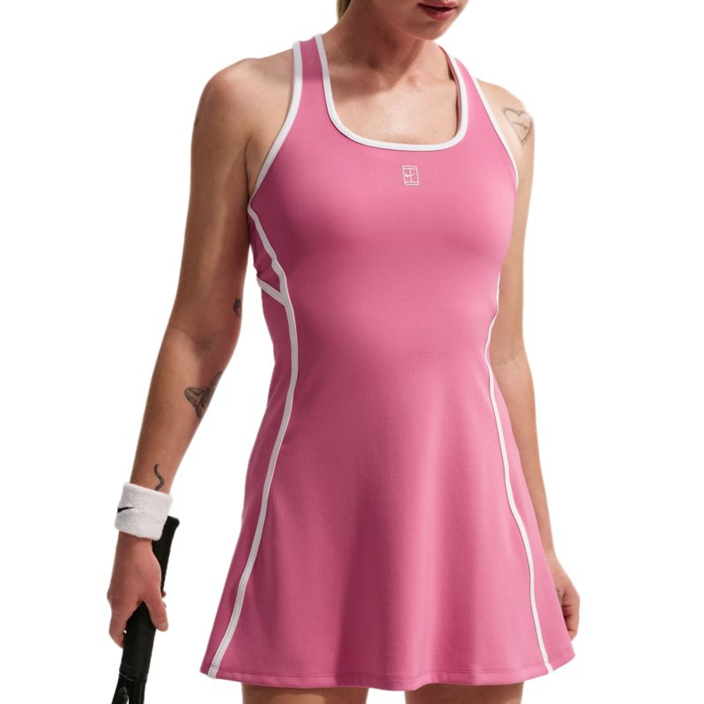 Теннисное платье Nike Court Dri-Fit Advantage Tennis - peony/white