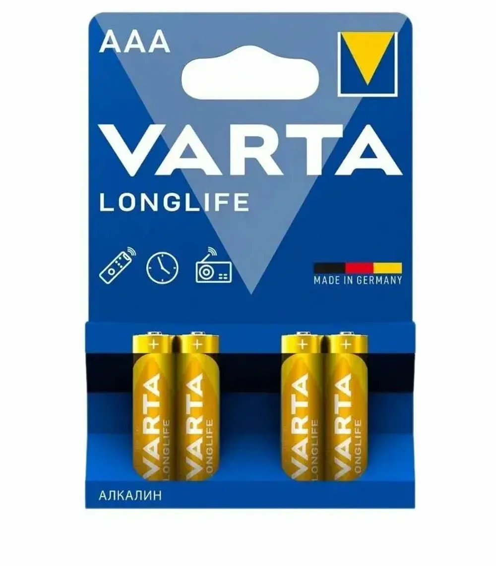 VARTA LONG LIFE AAA 4
