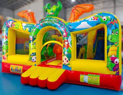 Коммерческий надувной батут «Динопарк 2», 6*5*2,9 м