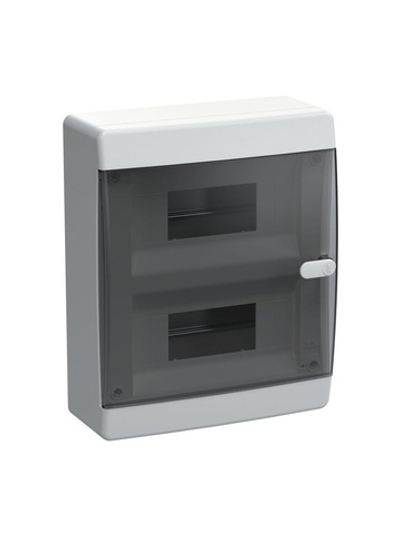 Корпус ЩРН-П-18 UNION Compact IP41 черн. прозр. дверь пластик. IEK UIC-KP12-N-18-41-K01