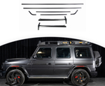 Карбоновые накладки на A pillar и молдинги на крышу для Mercedes Benz G class W465 G63 G500 G550 2025+ Гелик Гелентваген
