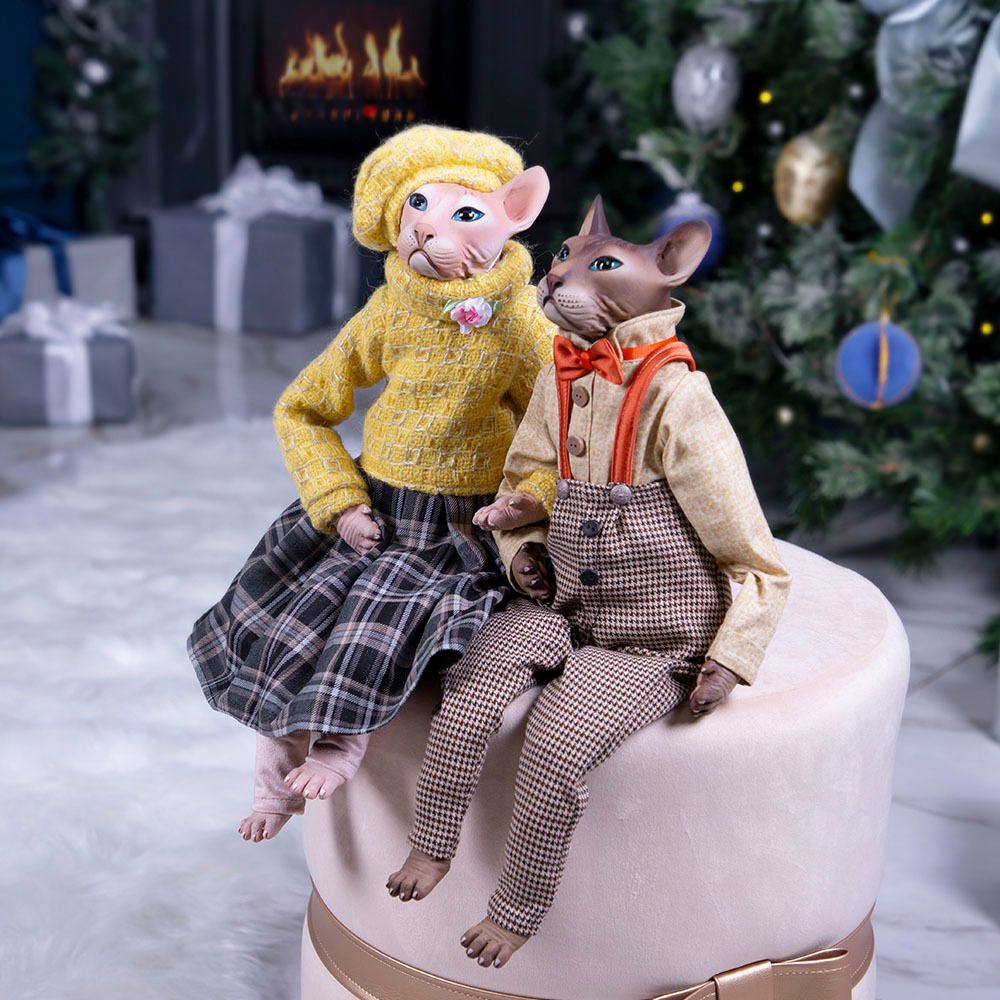 Кукла коллекционная Кот Бруно