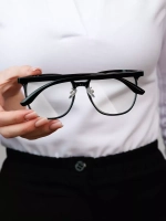 Очки для компьютера имиджевые защитные прозрачные нулевки