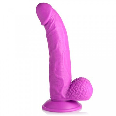 Реалистичный фаллоимитатор Pop Peckers With Balls (21,5×4,5 см) фиолетовый