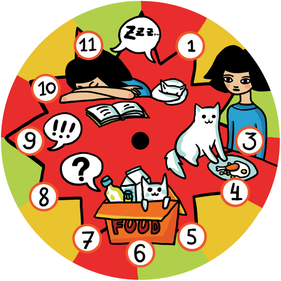 Часы на магните "Двое"