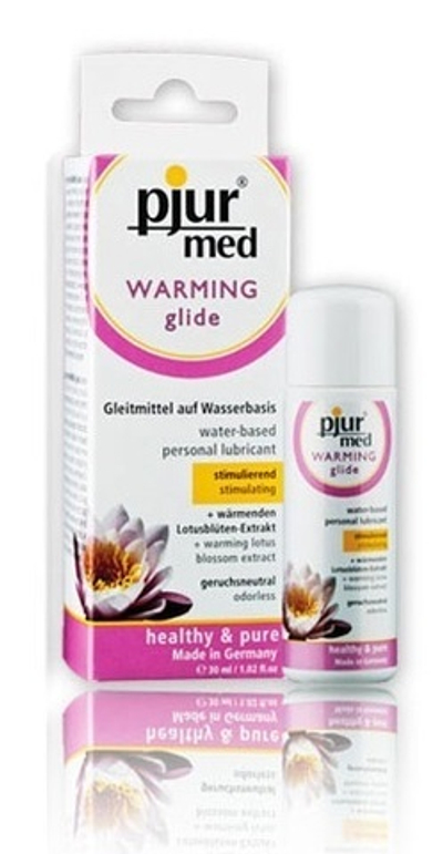 Стимулирующий лубрикант с экстрактом лотоса Pjur MED Warming glide, 30 ml