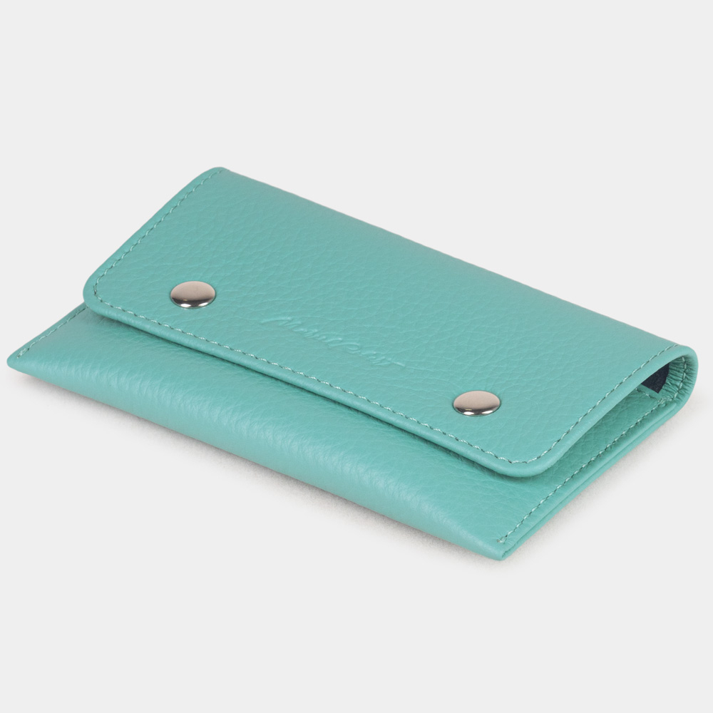 Кофр для украшений Medium из кожи теленка, цвета тиффани