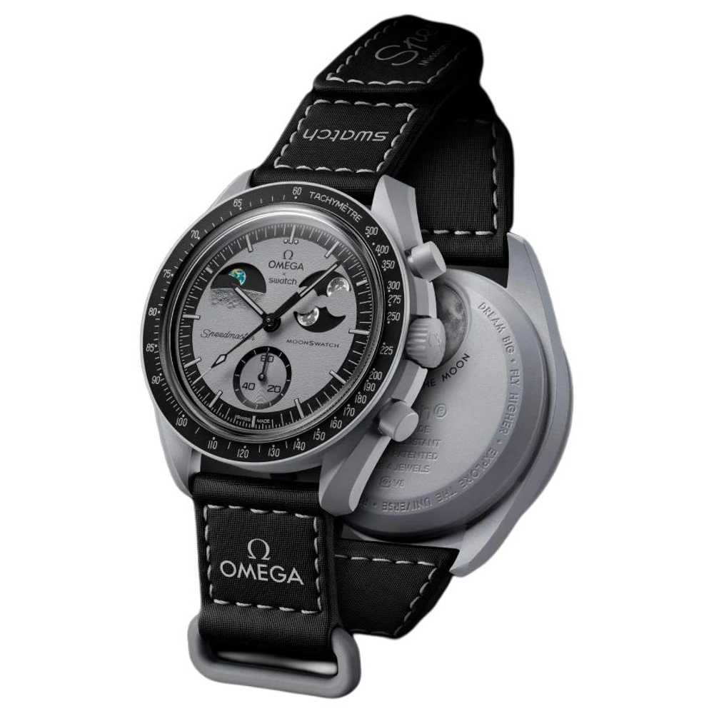 SWATCH Men 42mm Black Watch SO33M700