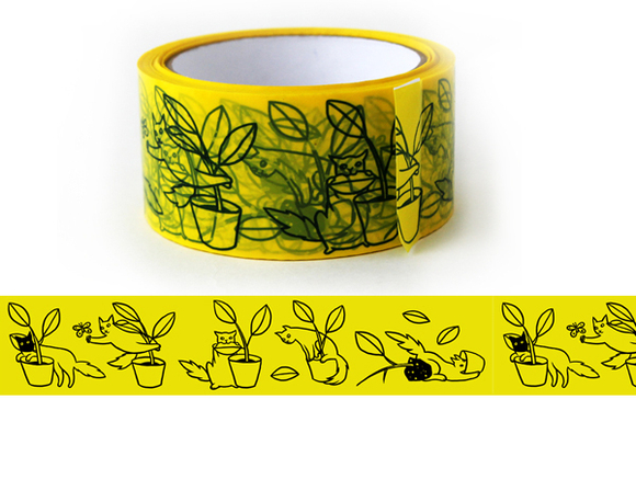 Скотч "Кот и фикус"