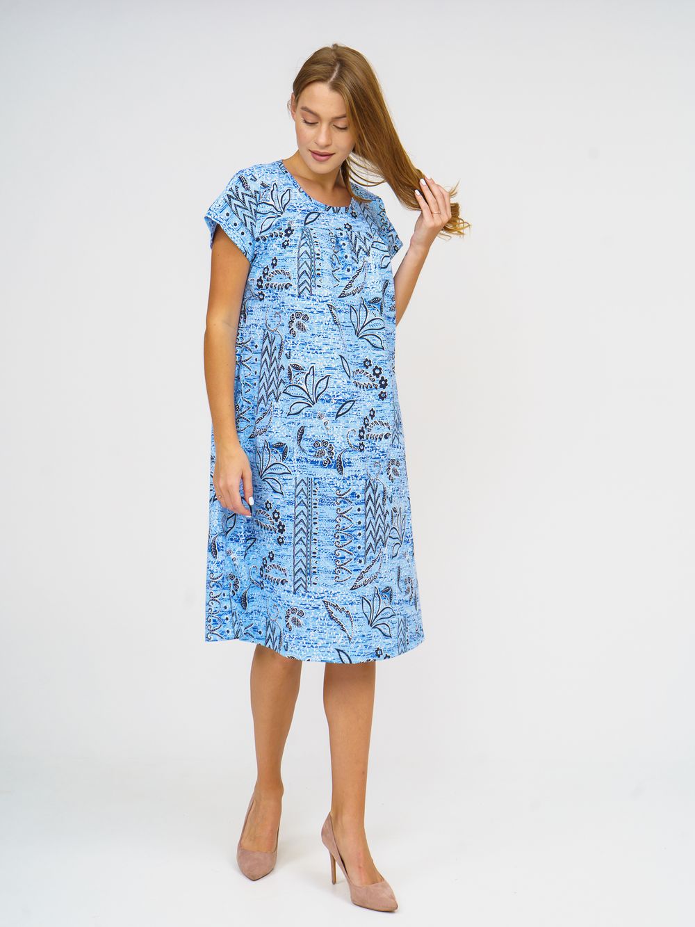 520  Платье  "Голубой" SveTekst (Акция)