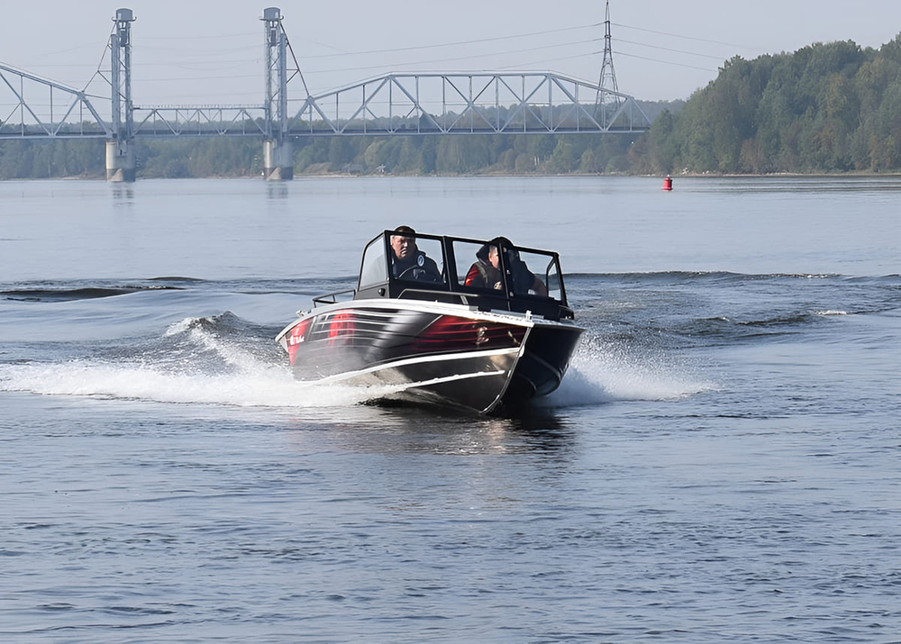 Катер-лодка алюминиевая WELLBOAT 45АU