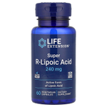 Life Extension, супер R-липоевая кислота, 240 мг, 60 вегетарианских капсул
