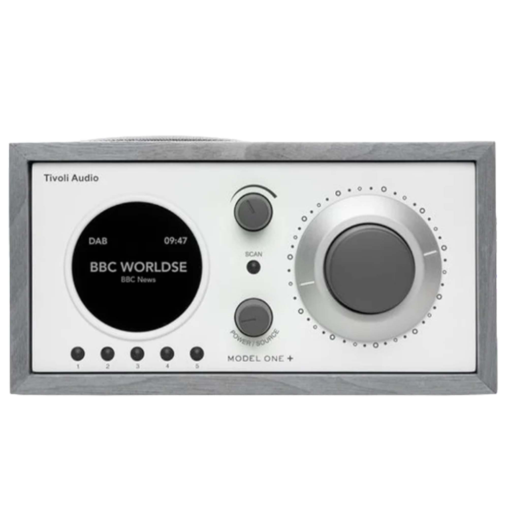 Tivoli Model One+ Серый/Белый [Grey/White] — радиоприемник с часами