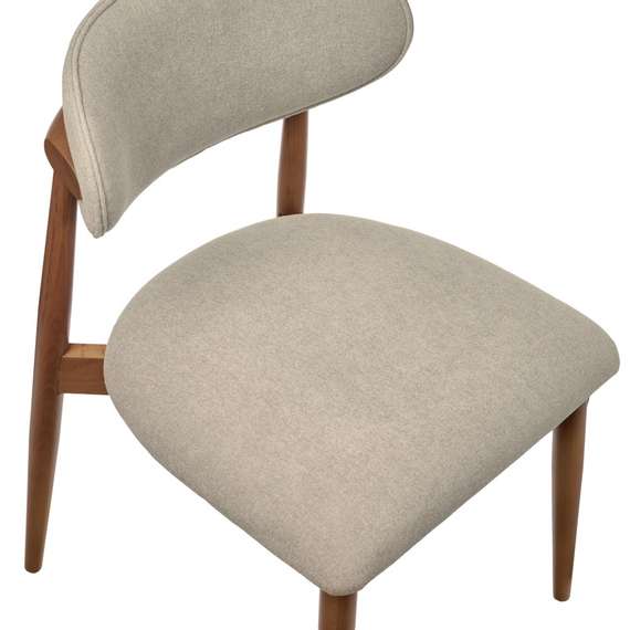 Стул Mod, орех, бежевое букле
