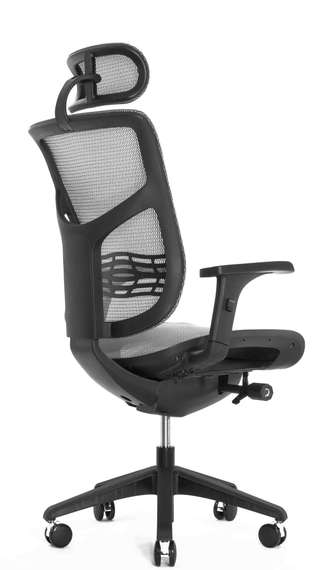 Кресло Expert VISTA VSM01 (сетка серая / каркас черн)