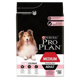 Сухой корм Pro Plan для взрослых собак средних пород с чувствительной кожей, с высоким содержанием лосося