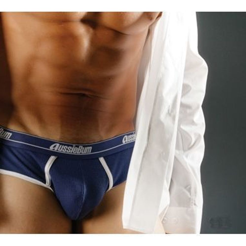 Мужские трусы брифы темно-синие Aussiebum Patriot Brief Dark Blue