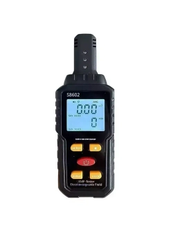 Детектор электромагнитного излучения 3-в-1 S8602: дозиметр для измерения электрического поля, магнитного поля и температуры