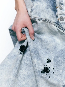 Юбка MOM SKIRT SHIMMER, голубой