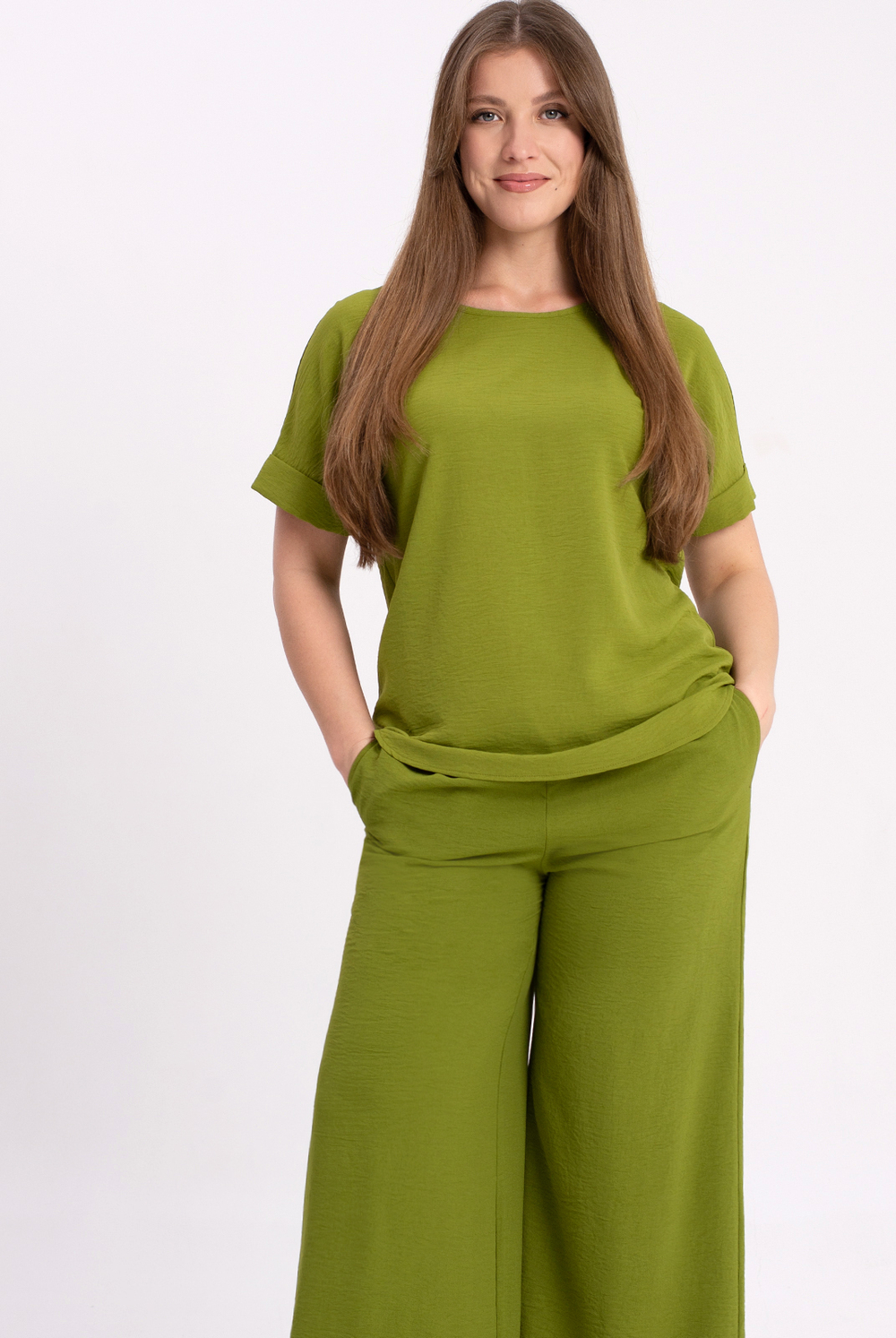 Блузка женская 4581з, спелая оливка #30СОл094581з