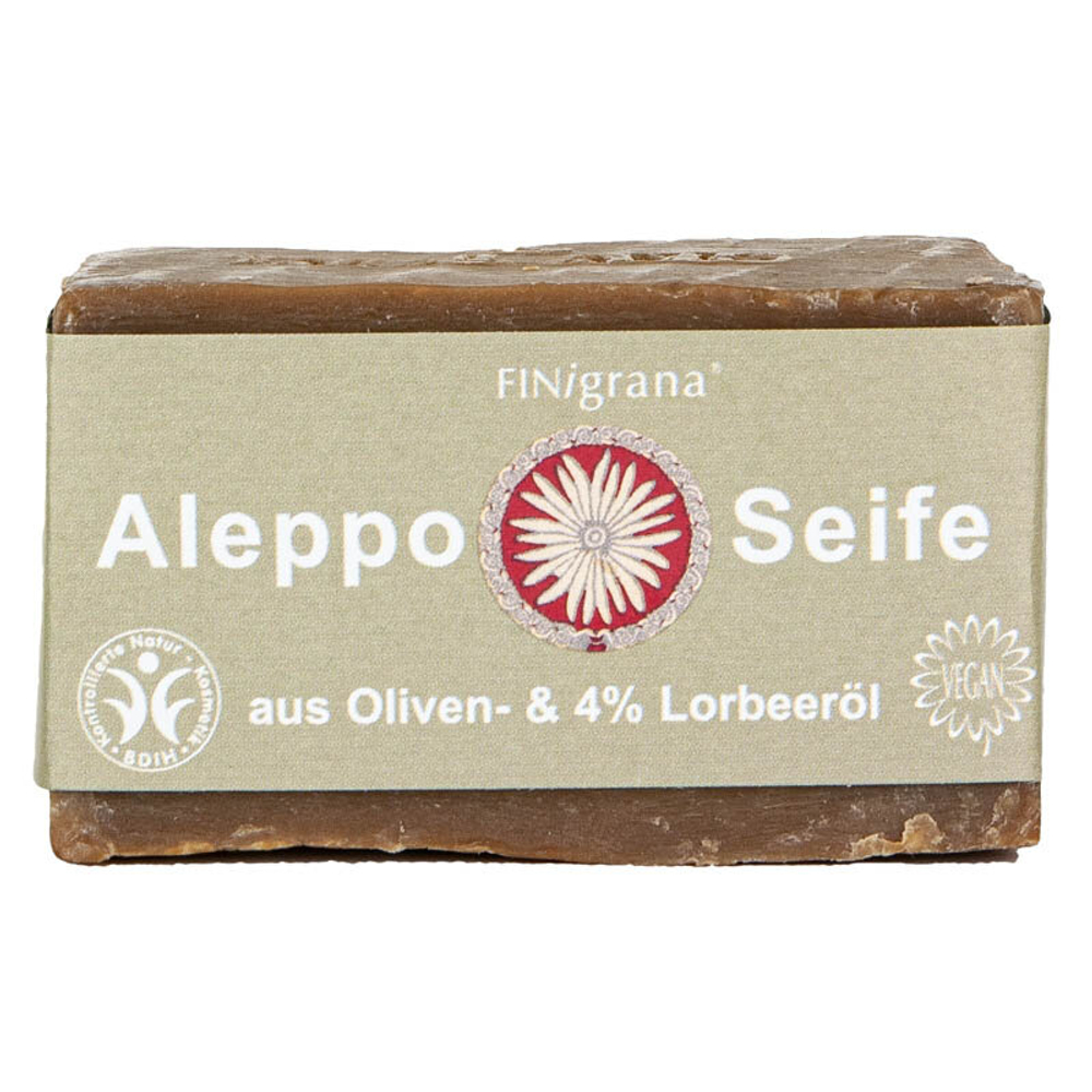 Мыло Finigrana Aleppo с 4% лаврового масла, 180 гр