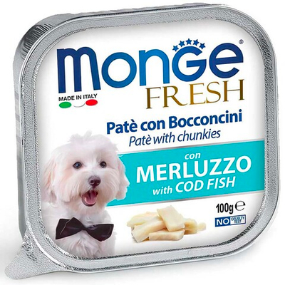 Monge Dog Fresh 100 г треска - консервы для собак