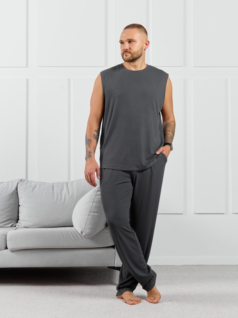 Майка мужская Алессандро-2 Виотекс ГРАФИТОВЫЙ