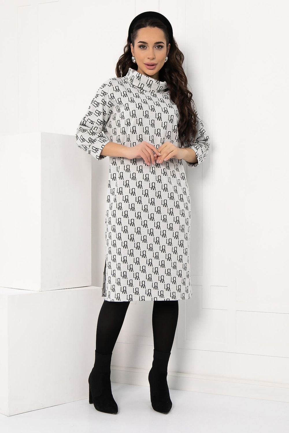 Платье Никс (светло-серое) П12755-4М LT Collection