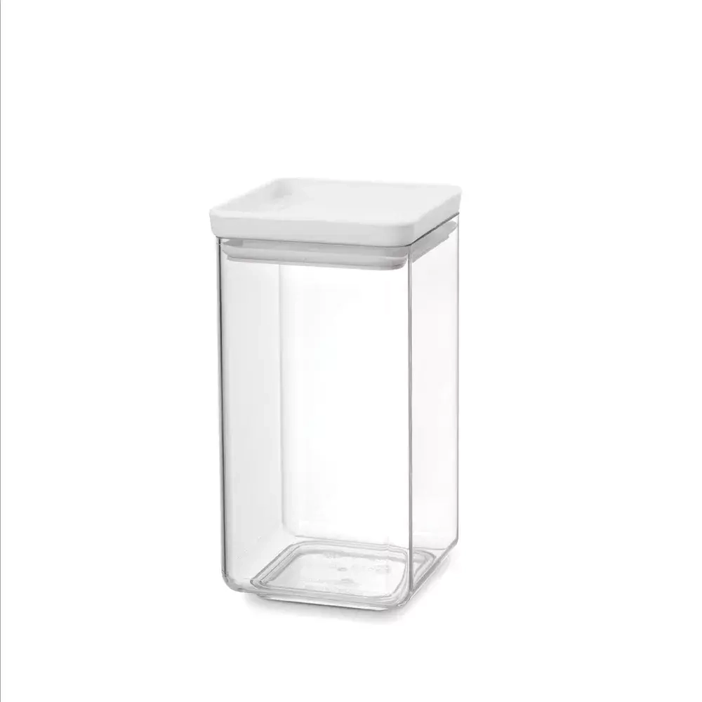 Brabantia - Контейнер для хранения квадратный, 1,6л, белый / артикул   122484  / GTIN 8710755122484