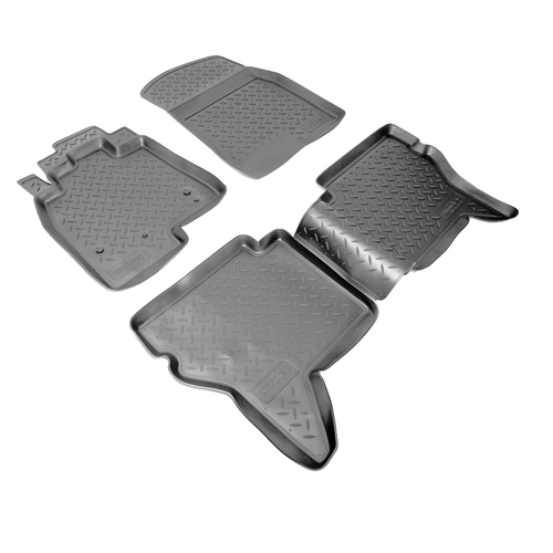 Ковры в салон Norplast/Unidec для Mitsubishi Pajero IV (2006-)Полиуретан,Черный, арт.NPL-Po-59-48