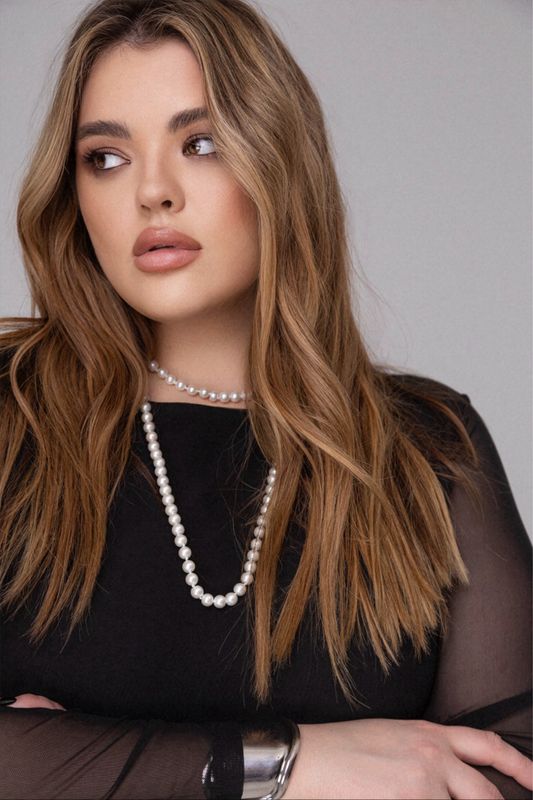 Платье из сетки, черный