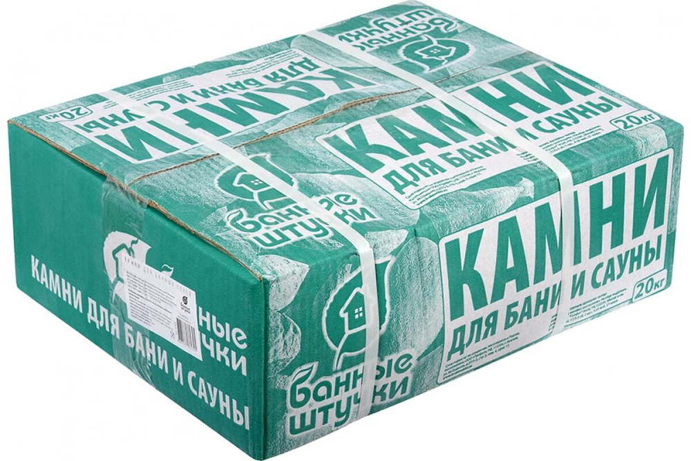 КАМНИ Д/БАННЫХ ПЕЧЕЙ БШ ГАББРО-ДИАБАЗ ОБВАЛОВАН. 20КГ 03588