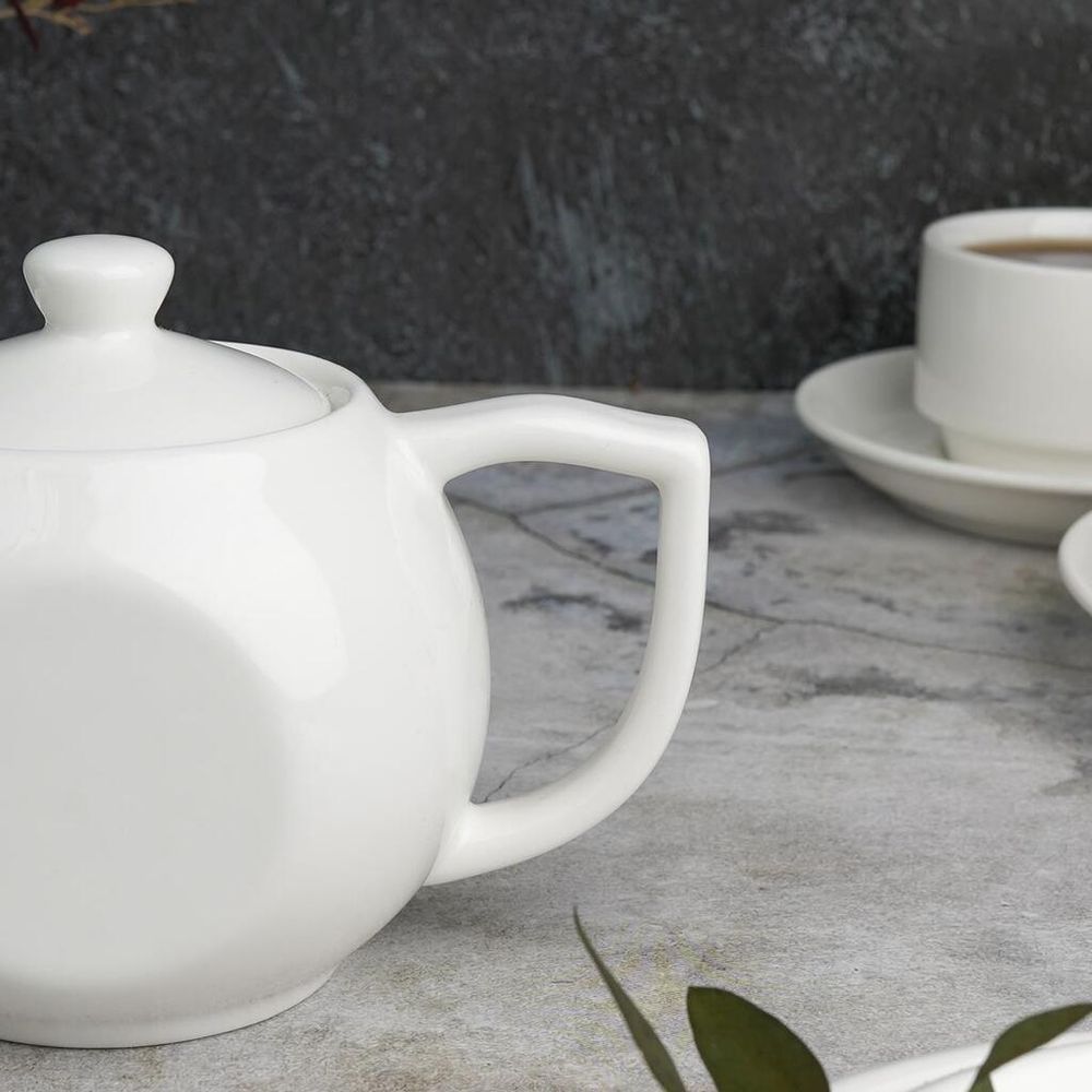 Чайник 400 мл d 7 см h10,2 см белый фарфор P.L. Proff Cuisine [1]