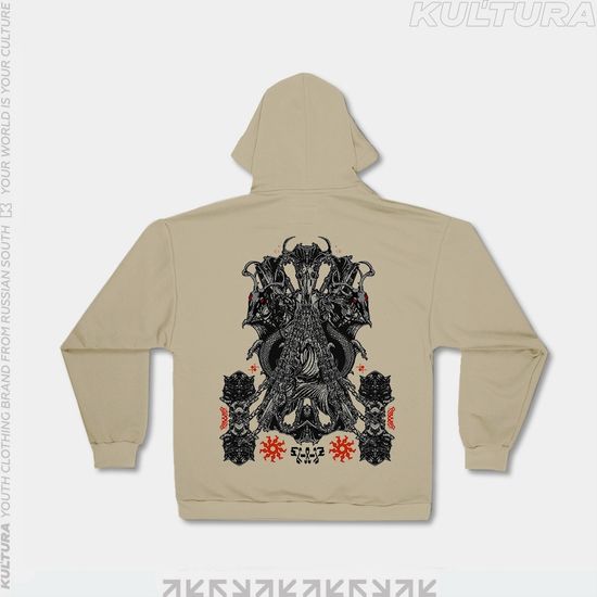 Худи КУЛЬТУРА oversize "Carpicorn" (бежевый)