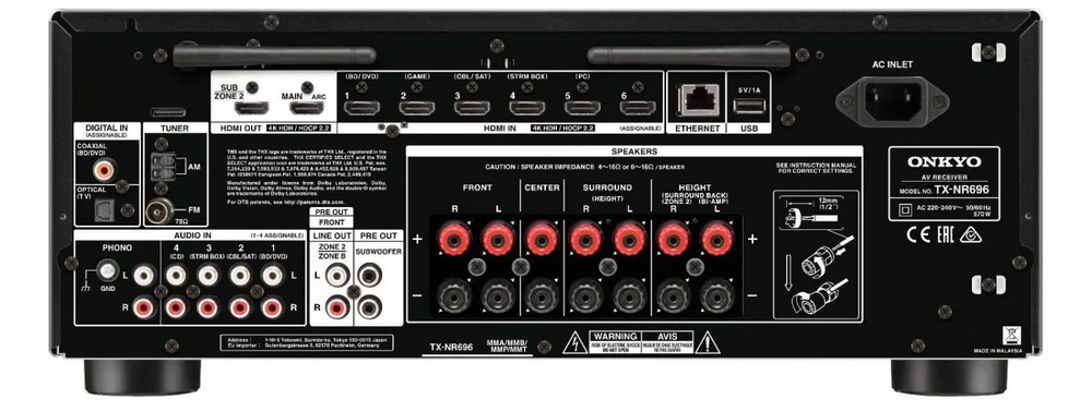 AV ресивер Onkyo TX-NR696 B M3