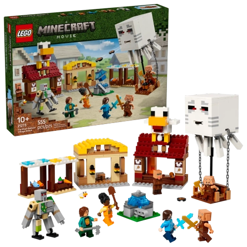Конструктор LEGO Minecraft 21273 Нападение на деревню на призрачном воздушном шаре