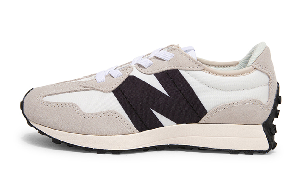 New Balance NB 327 Cushioning Abrasion Resistant Breathable Low top Running Shoes Sea Salt Color Kids'