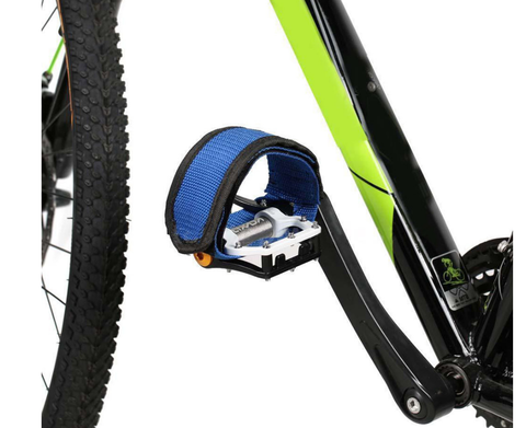 Ремешки (туклипсы) для велосипедных педалей, цвет синий, 2 шт