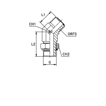 Штуцер FMH45 D18-20 ORFS 1.3/16 - BSP 3/4