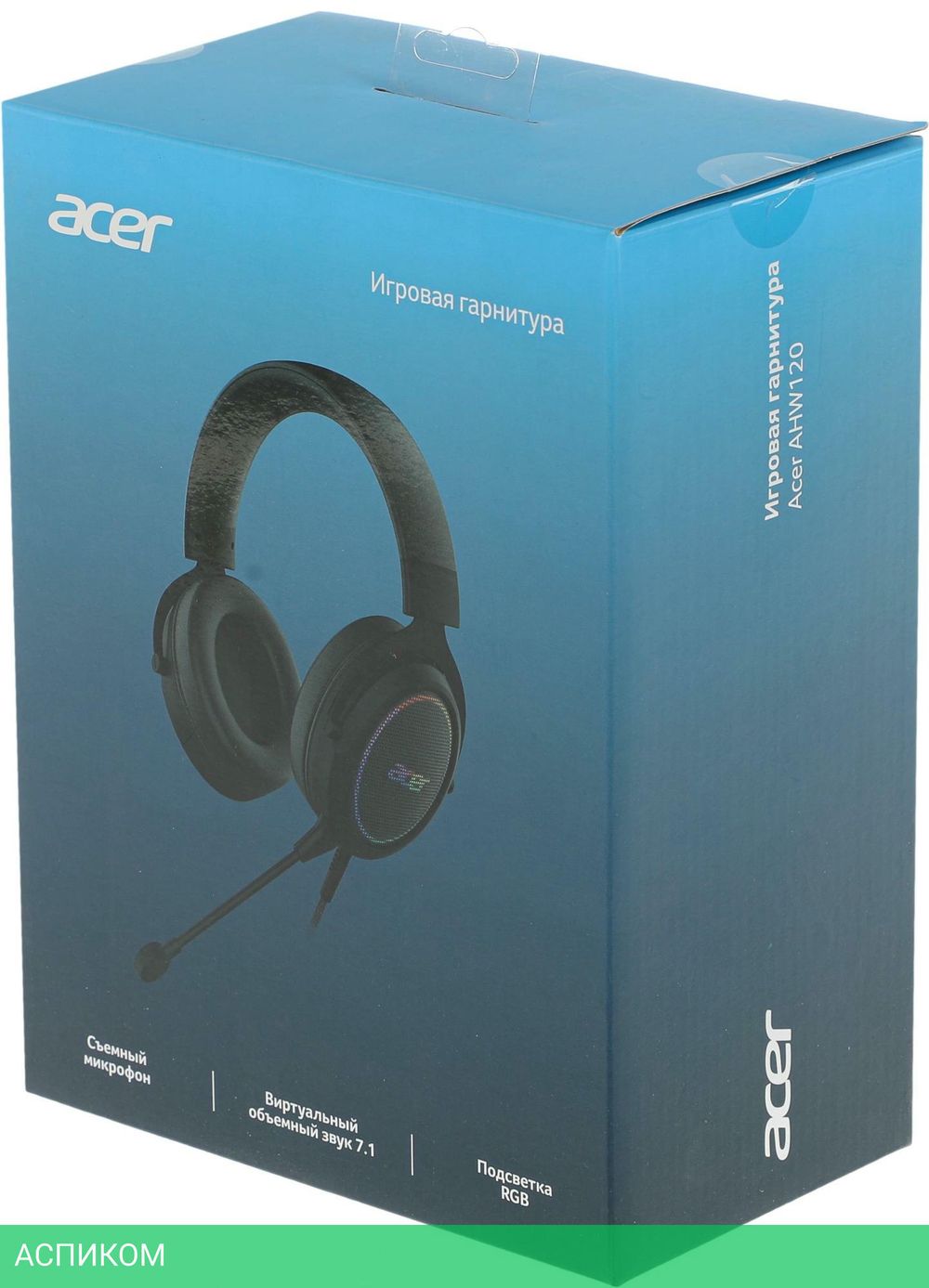 Наушники Acer AHW120 черный (ZL.HDSCC.01C)