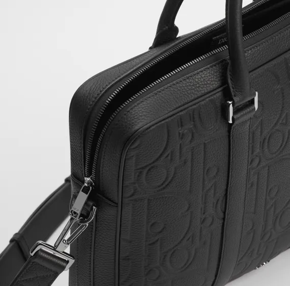 Портфель Dior Zipped, чёрный