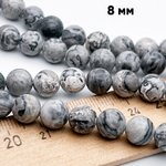 Доломит бусины, диаметр 8,5-8,7 мм, цена за 22-23 шт (1/2 нити)