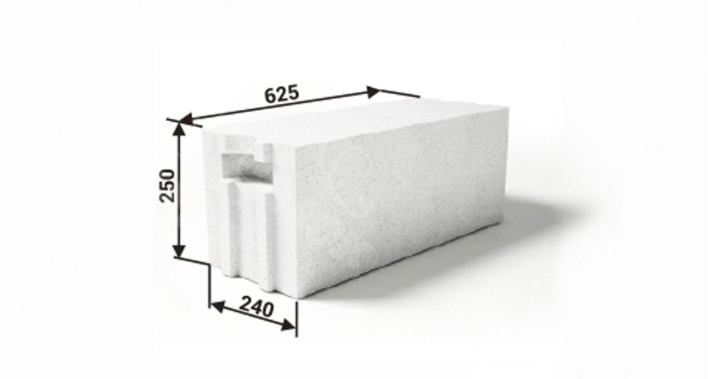 Газобетонный блок ИНСИ 240-500-2.5