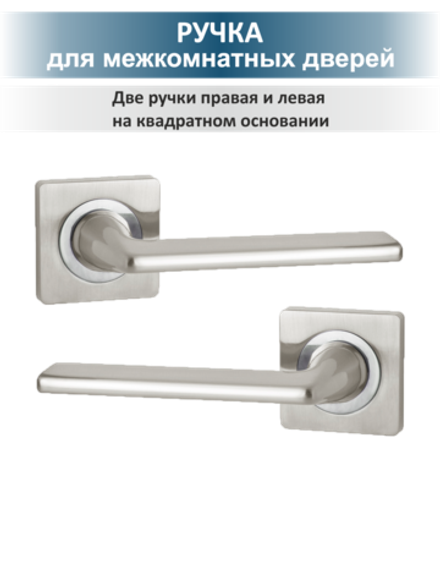 Ручки для межкомнатных дверей с защелкой и фиксатором TREND