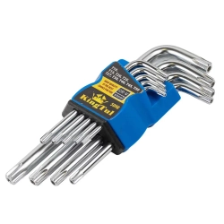 Набор ключей Г-образных Torx 9пр.(Т10,15,20,25,27,30,40,45,50)в блистере KINGTUL KT-5098