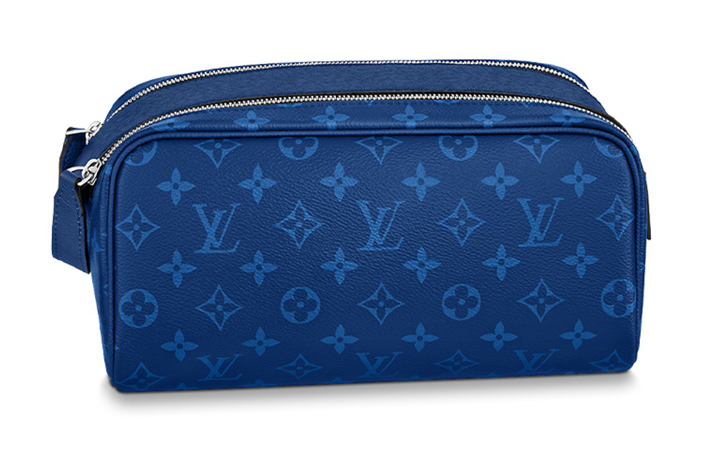 LOUIS VUITTON Dopp Kit Toilet Pouch Cobalt Blue